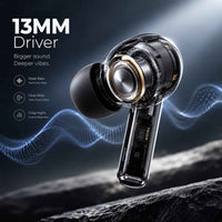 Wireless Earbuds Bluetooth 5.4 – 13mm Drivers, Instant Pairing & Touch Control with Type-C Fast Charging, 10–12 Hrs Playback