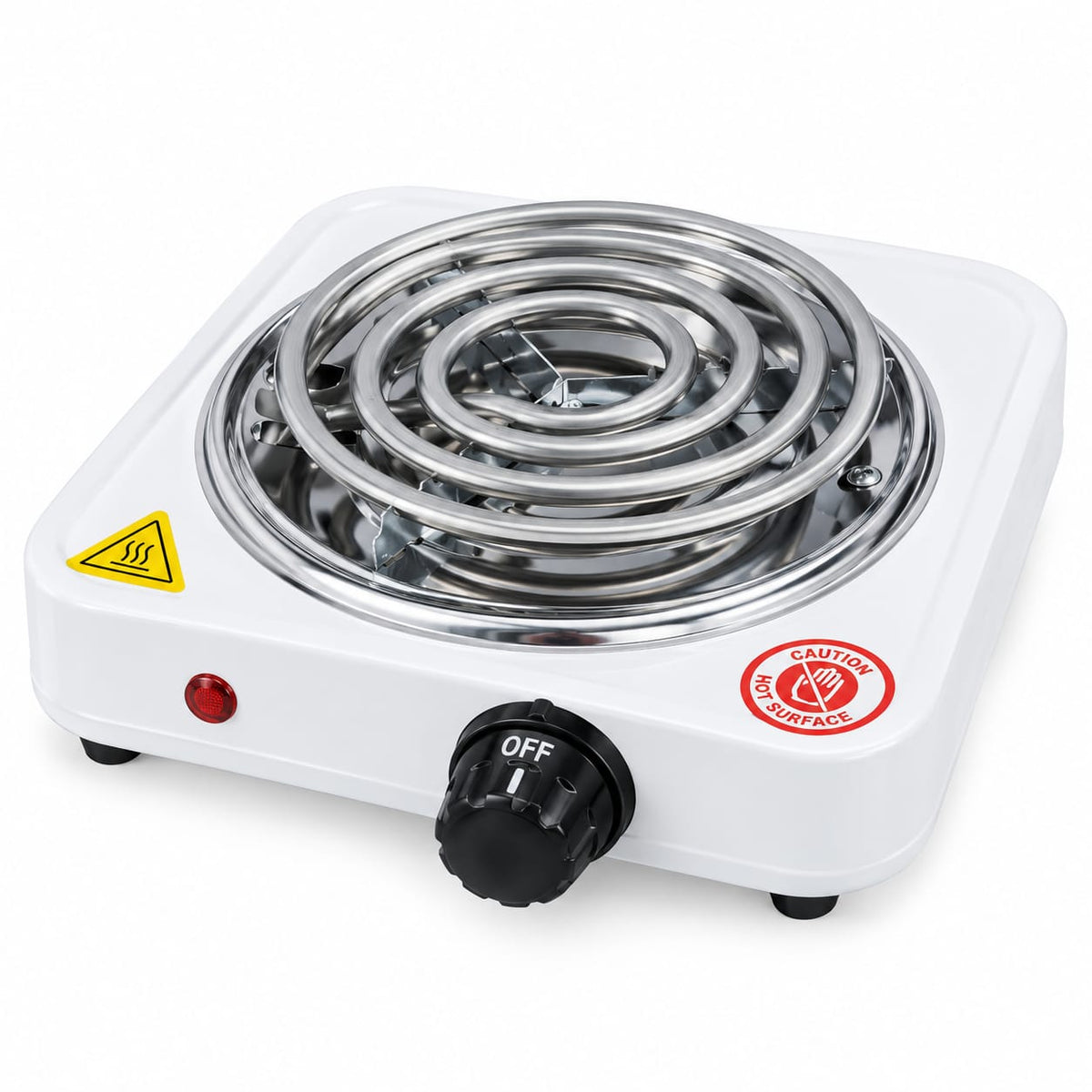 Electric Hot Cooking Plate-1500W – Compact Single Burner Hot Plate GFT-1015B with Overheat Protection & Auto-Thermostat for Hostel, Dorm & Small Kitchen