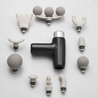 Massage Gun FG22 Portable Deep Tissue Body Massager – 9 Interchangeable Heads, 6 Speed Levels, Digital Display & Type-C Rechargeable Battery