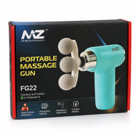 Massage Gun FG22 Portable Deep Tissue Body Massager – 9 Interchangeable Heads, 6 Speed Levels, Digital Display & Type-C Rechargeable Battery