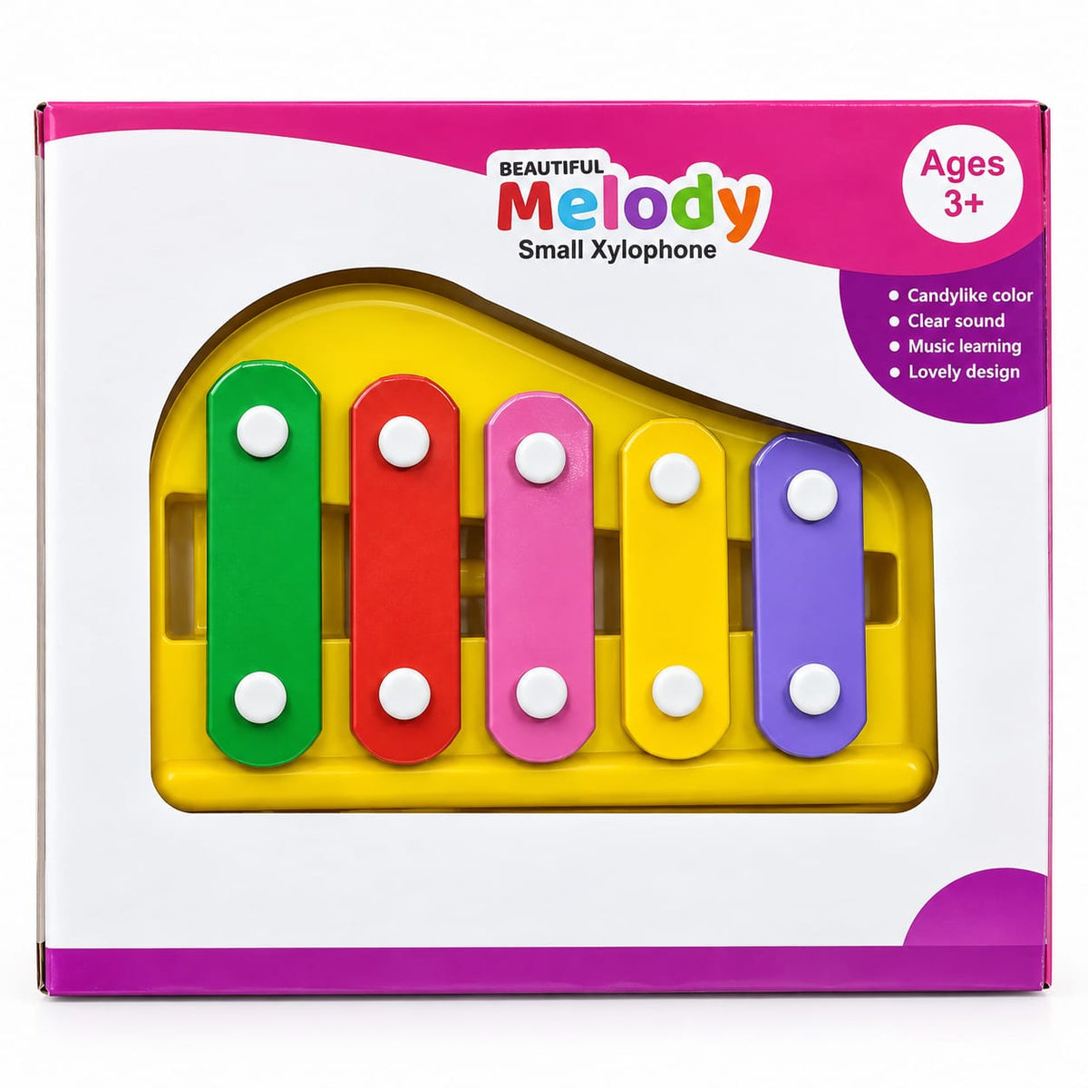 2-in-1 Kids Piano & Xylophone Toy – Musical Instrument with Colourful Keys for Toddlers