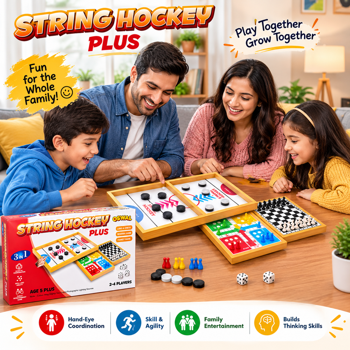 String Hockey Board Game Set