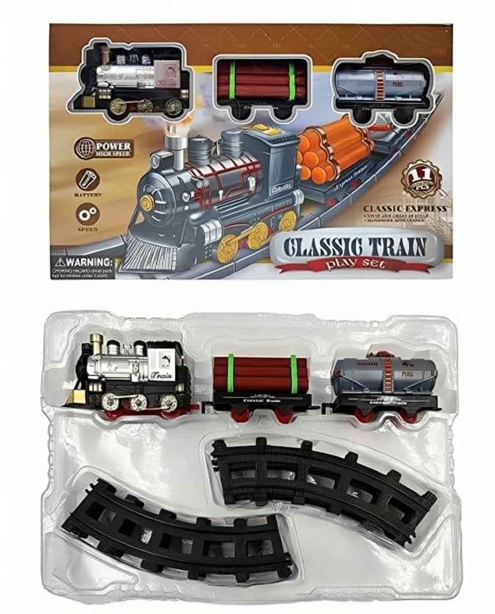 Classic Electric Train Set for Kids