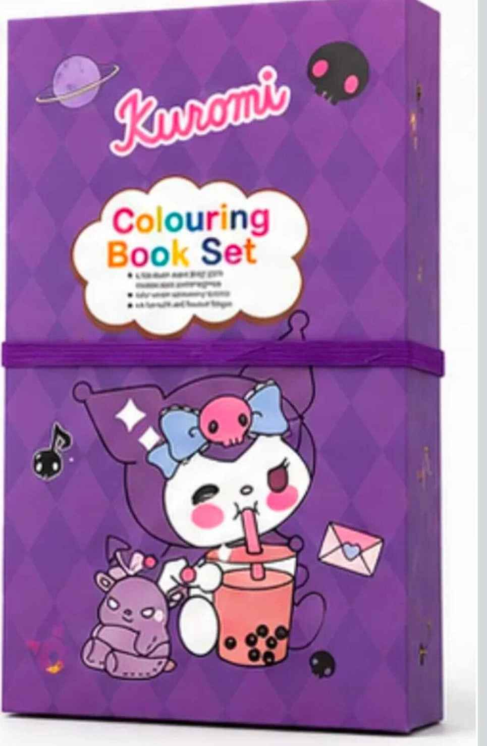 Colouring Book Set for Kids – Art Kit with 30 Colouring Sheets, 14 Scratch Art Pages, 10 Colour Pencils & Wooden Stylus for Boys & Girls 3+ (Space, Unicorn & Dino Themes)