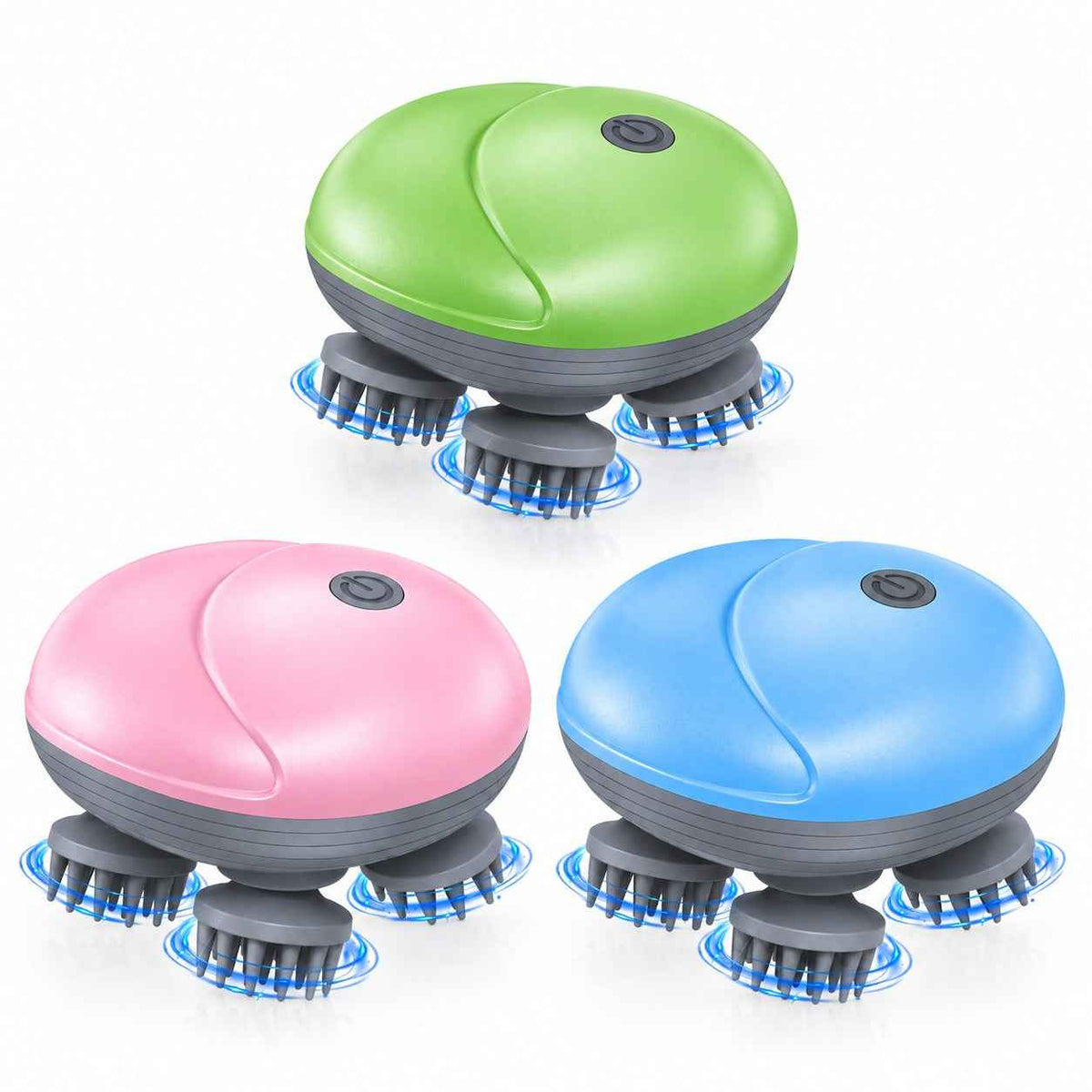 ASW - Smart Scalp Massager – Rechargeable Electric Head Massager with 3 Speed Modes