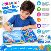 Magic Water Book Activity and Stationery Set