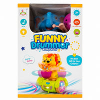 Funny Drummer Elephant Baby Toy