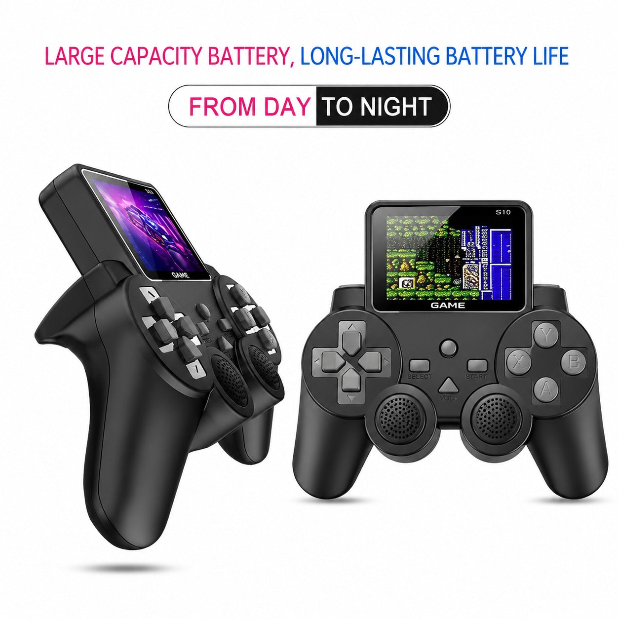 S10 Retro Handheld Game Console – Portable Game Player with Built-In Classic Games & TV Output