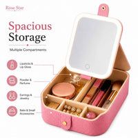 Table Lamp Makeup Mirror with LED Light