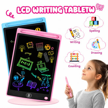 DIGITAL SLATE – 8.5 Inch LCD Writing Tablet for Kids, Reusable Drawing Pad with Stylus, One-Key Erase & Screen Lock for School, Travel & Home
