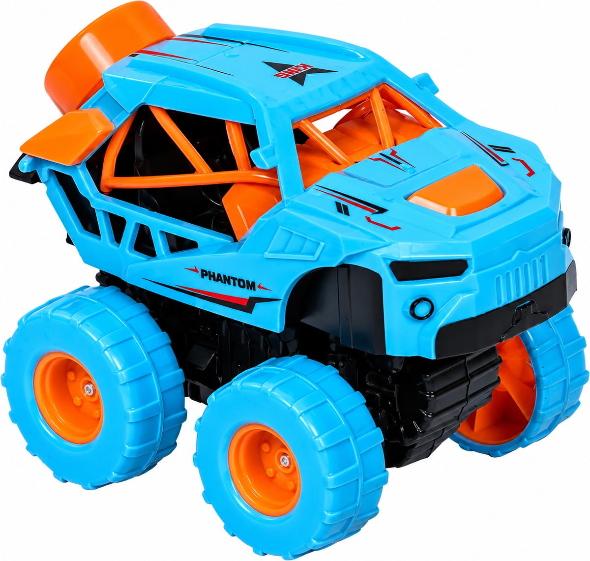 Cobbler Car Alloy Material For Kids – Friction Powered Monster Truck Toy with Big Off-Road Wheels & Push and Go Action, No Batteries Needed for Kids 3+