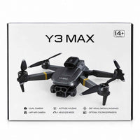 Y3 Max Drone 14+ Age – Dual Camera FPV Drone with 5-Sided Obstacle Avoidance & Triple Battery Combo with Carry Case