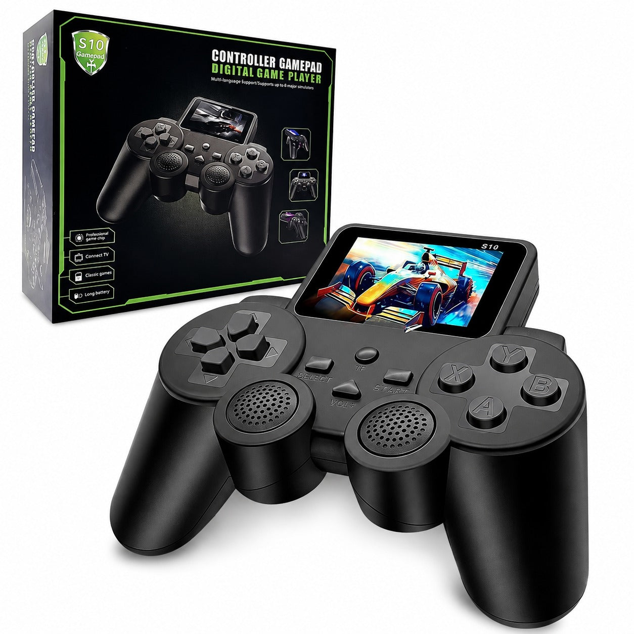 S10 Retro Handheld Game Console – Portable Game Player with Built-In Classic Games & TV Output