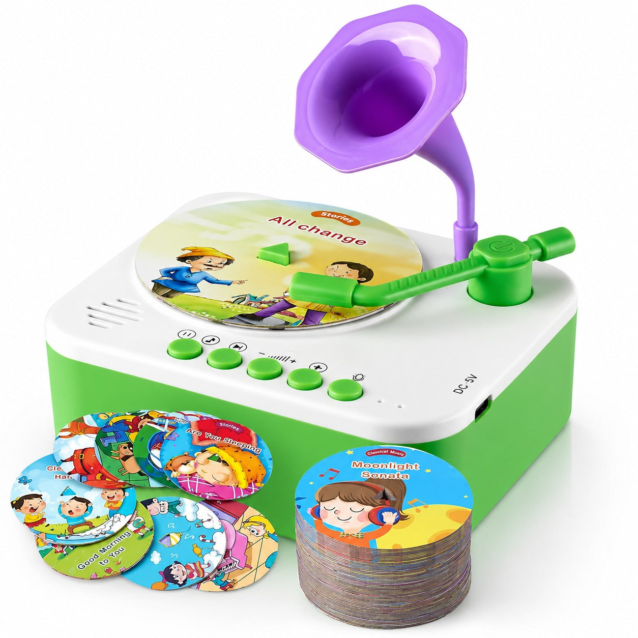 Kids Gramophone Story & Music Player