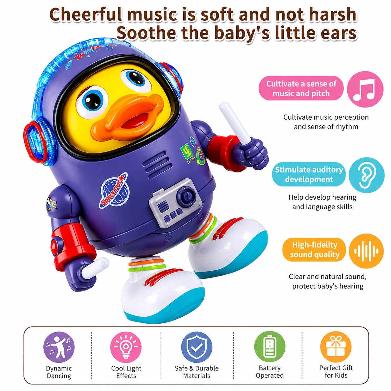 Dancing Space Duck Toy