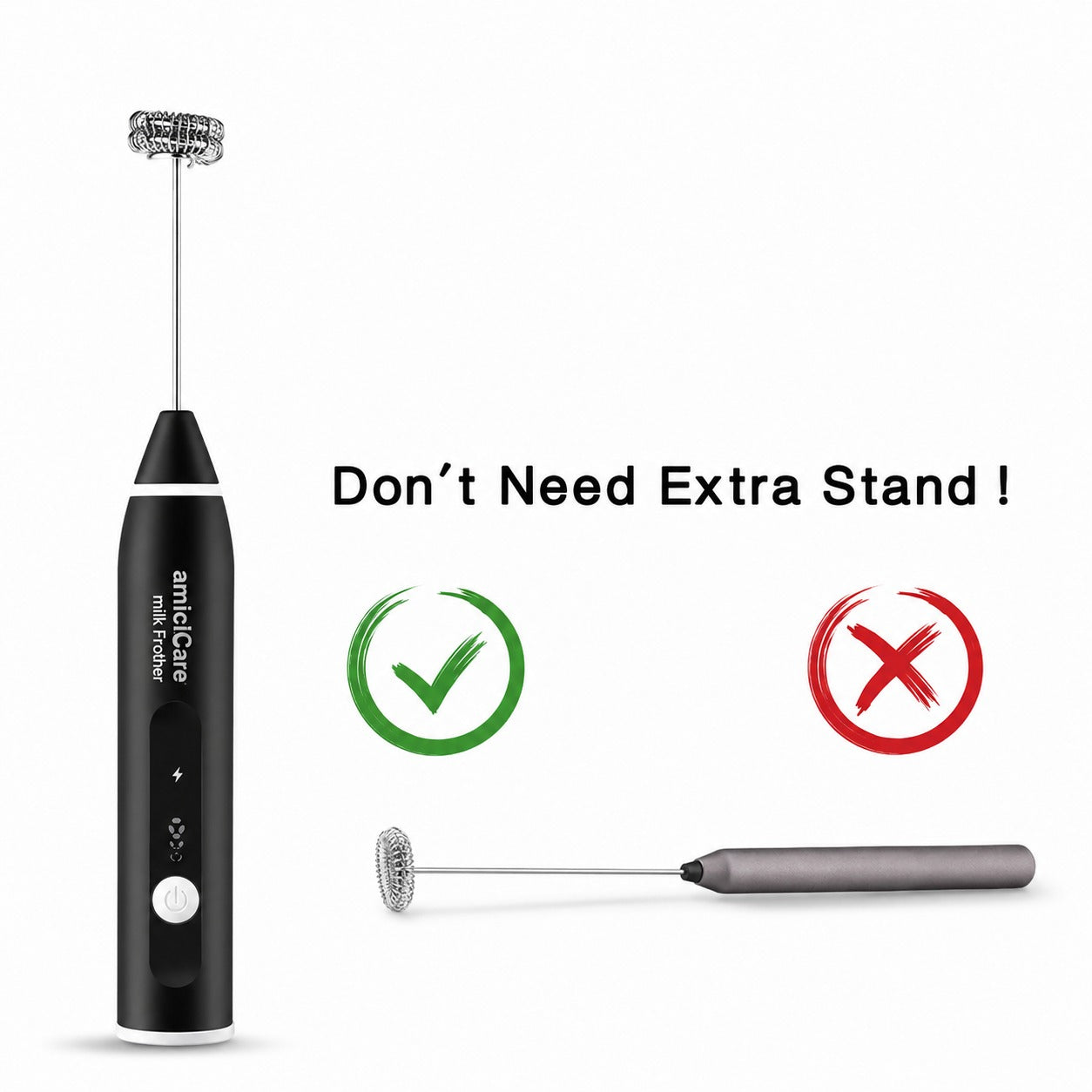 USB Rechargeable Milk Frother