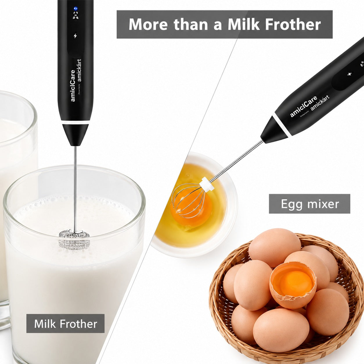 USB Rechargeable Milk Frother