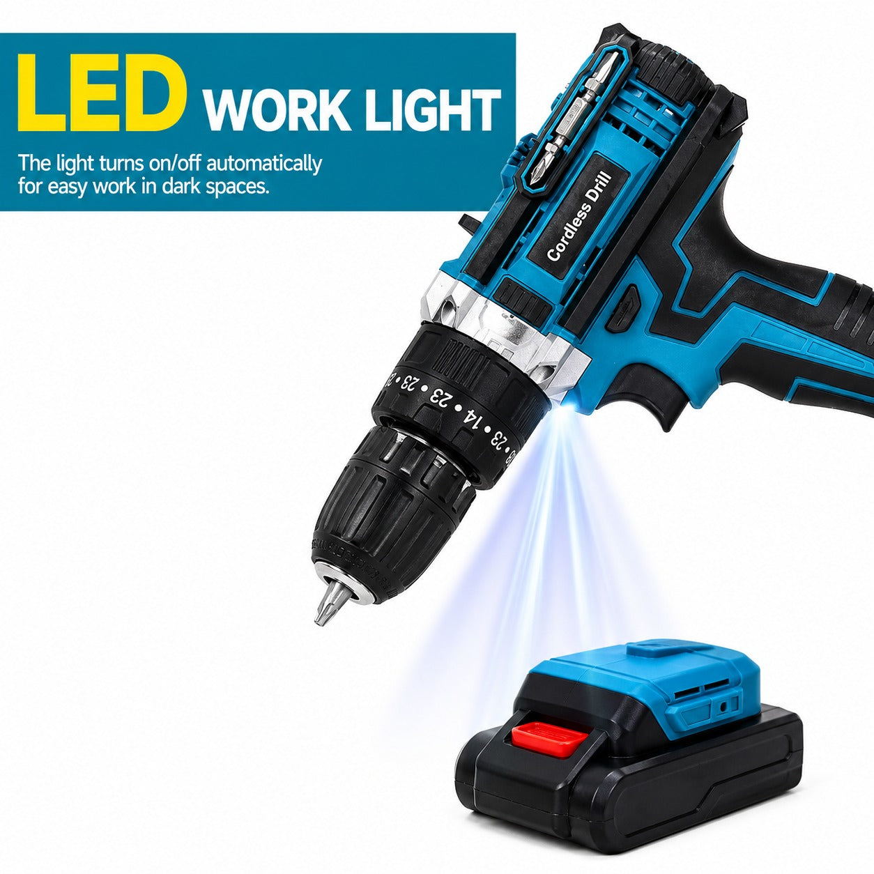 21V Cordless Drill & Screwdriver Set