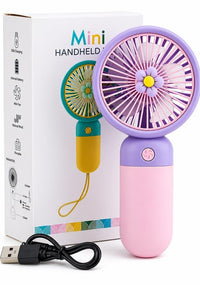 Cute Flower Mini Handheld Fan