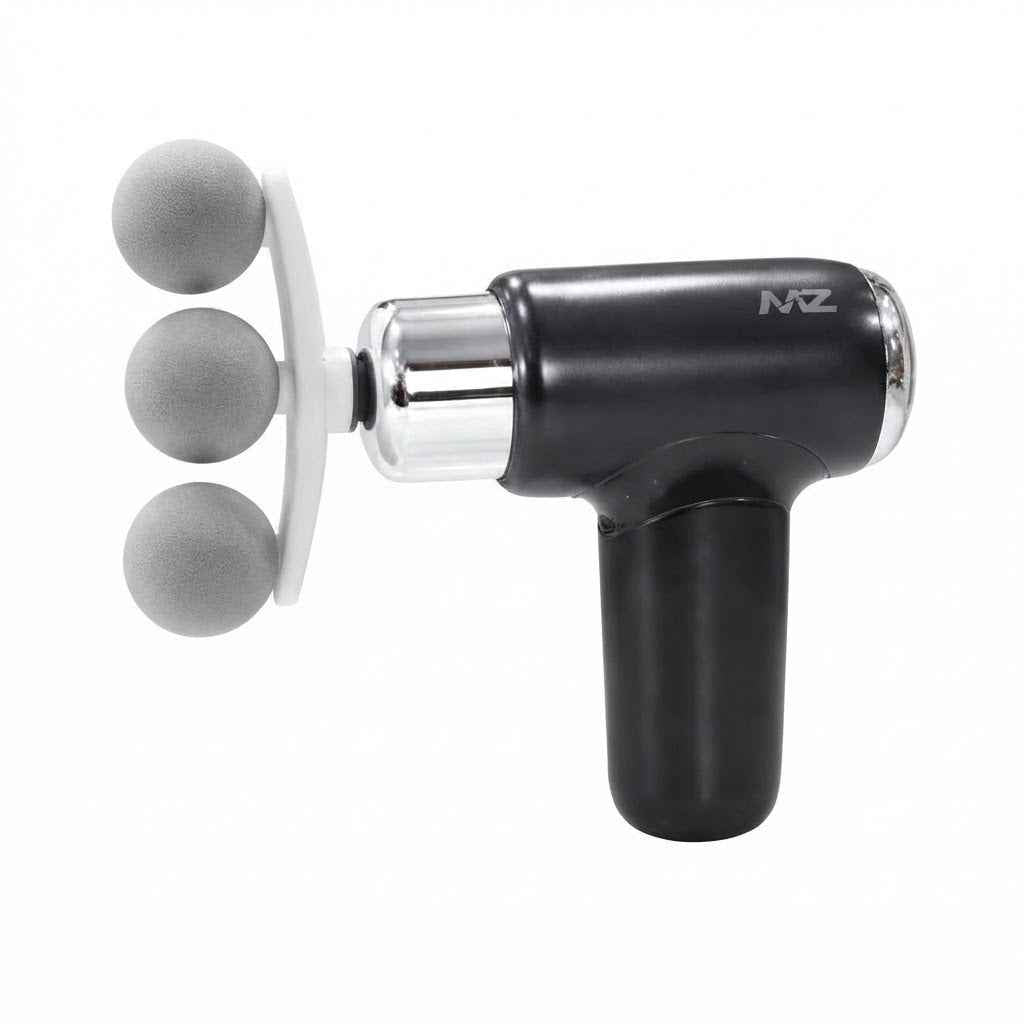 Massage Gun FG22 Portable Deep Tissue Body Massager – 9 Interchangeable Heads, 6 Speed Levels, Digital Display & Type-C Rechargeable Battery