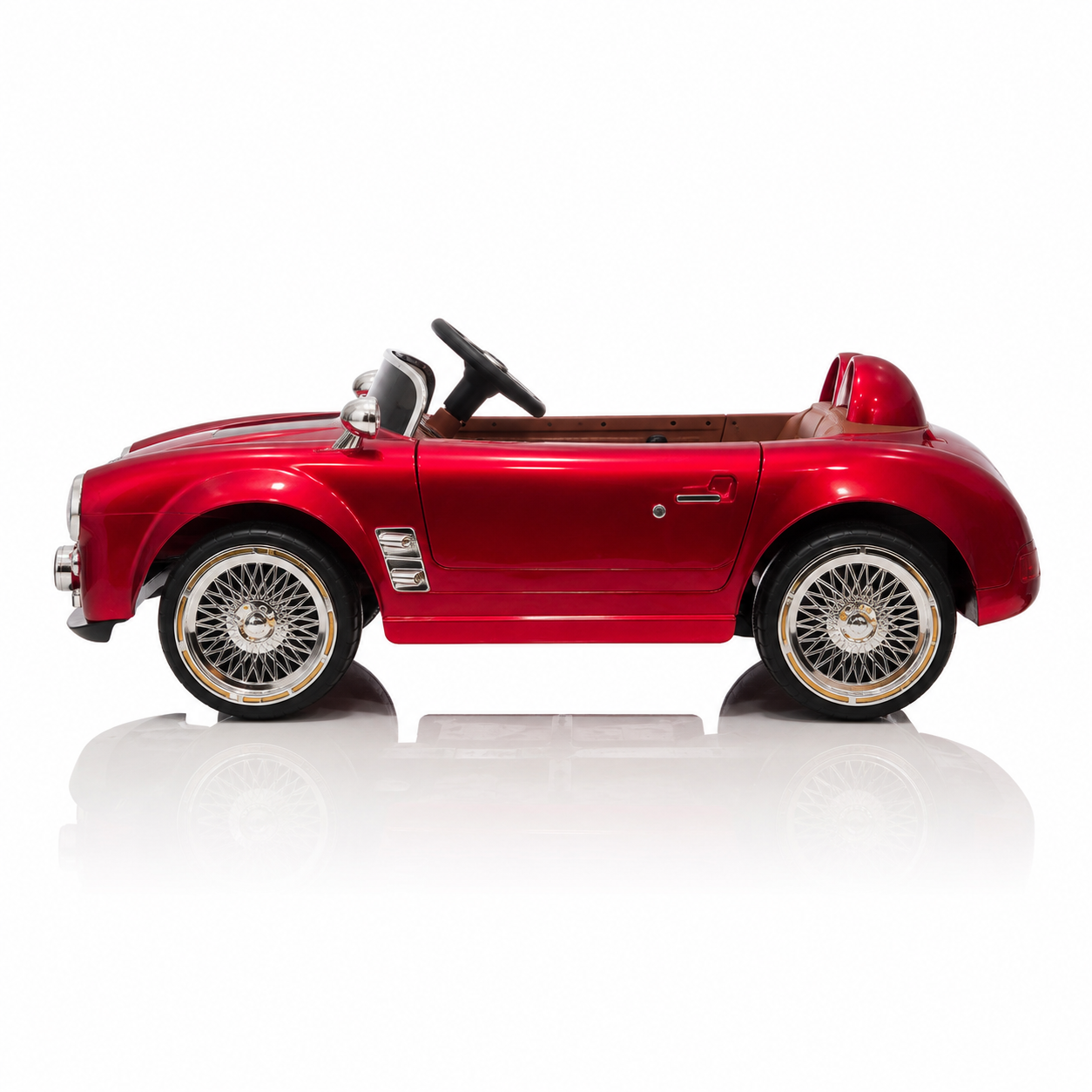 Vintage-Style Kids Ride-On Sports Car with Parental Remote
