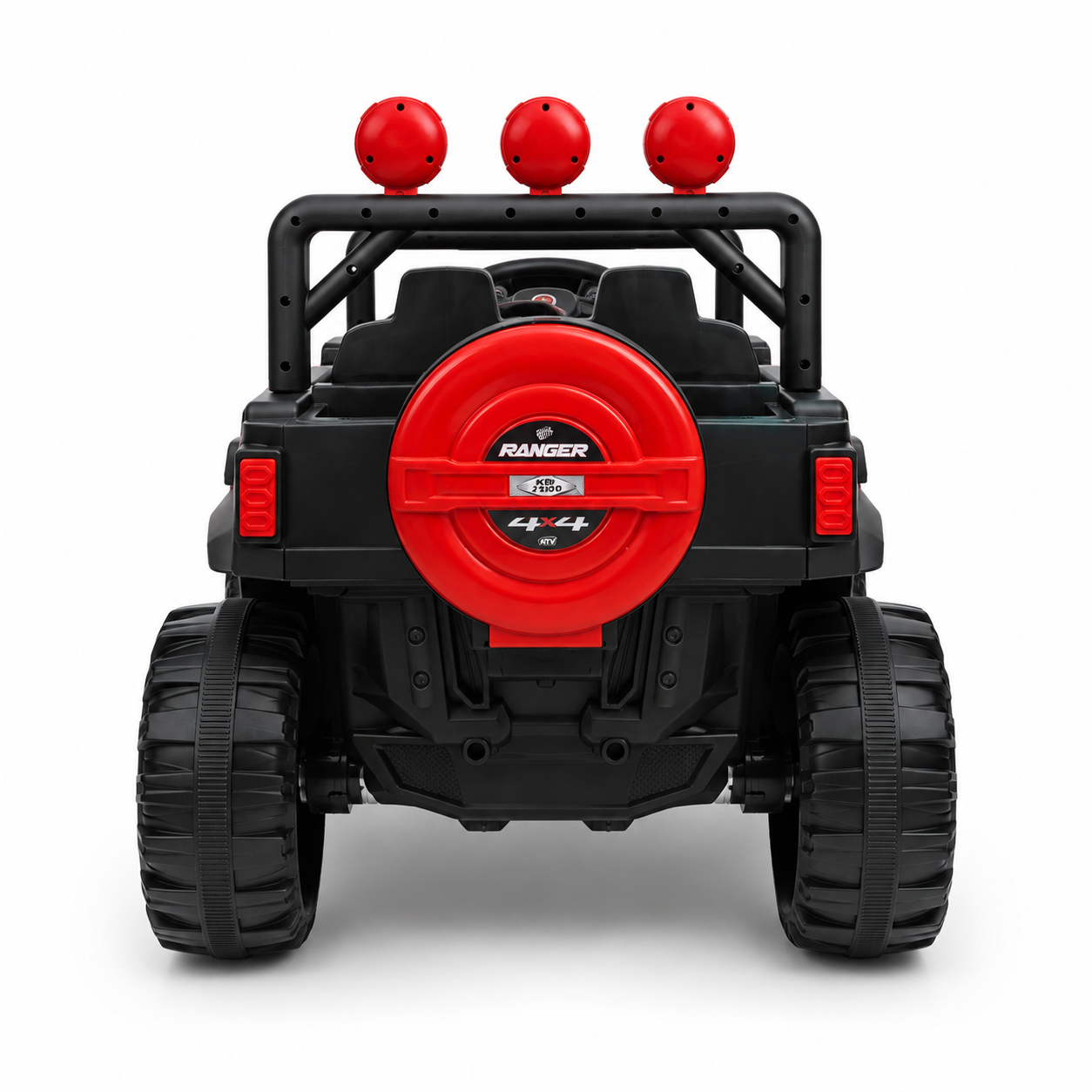 Kids Electric Ride-On SUV Car KAB-J2100 12V 4×4 – Two-Seater with Parental Remote, Bluetooth Music, LED Lights & USB/Aux for Kids 3–8 Years