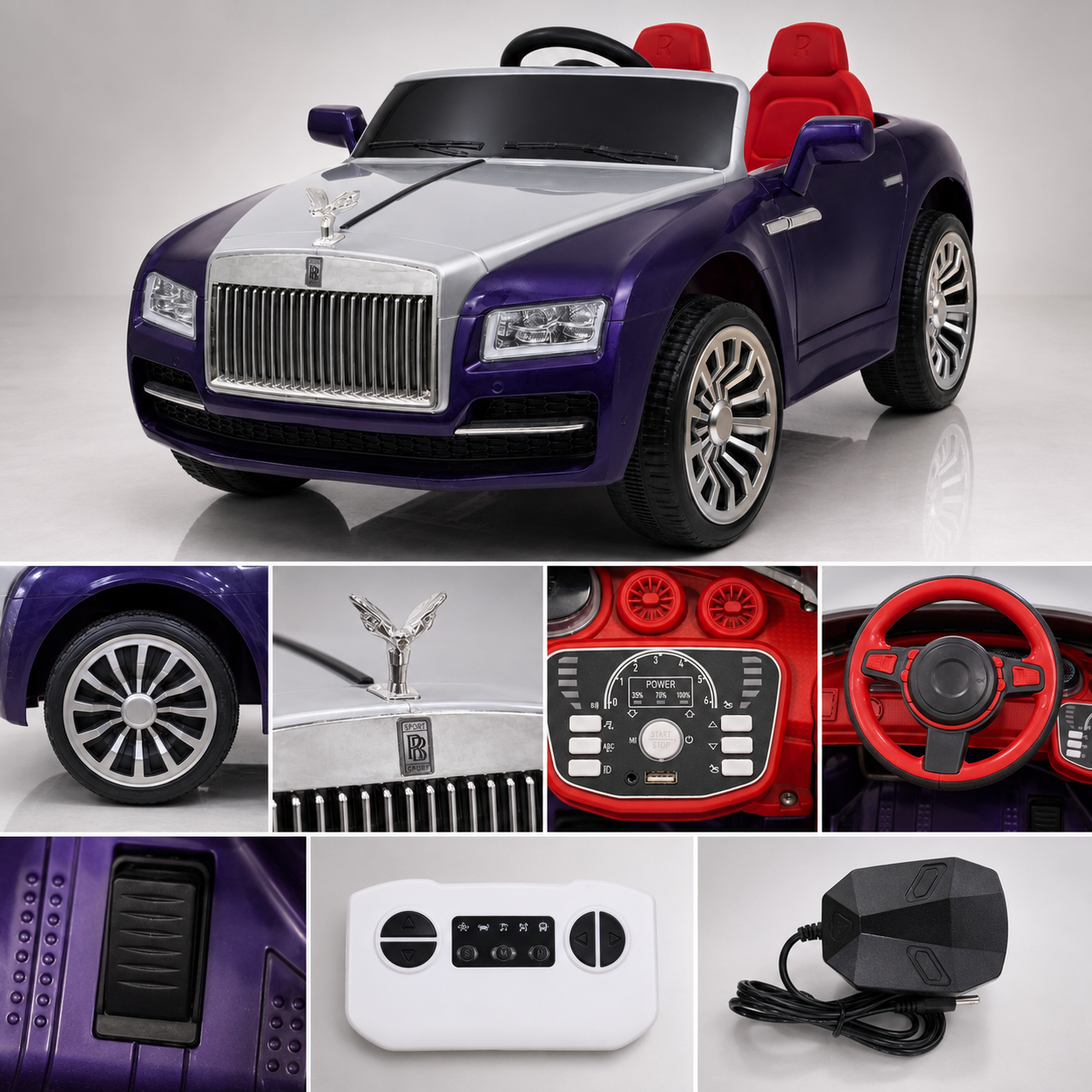 Classic Luxury 12V Kids Electric Ride-On Car with Remote Control