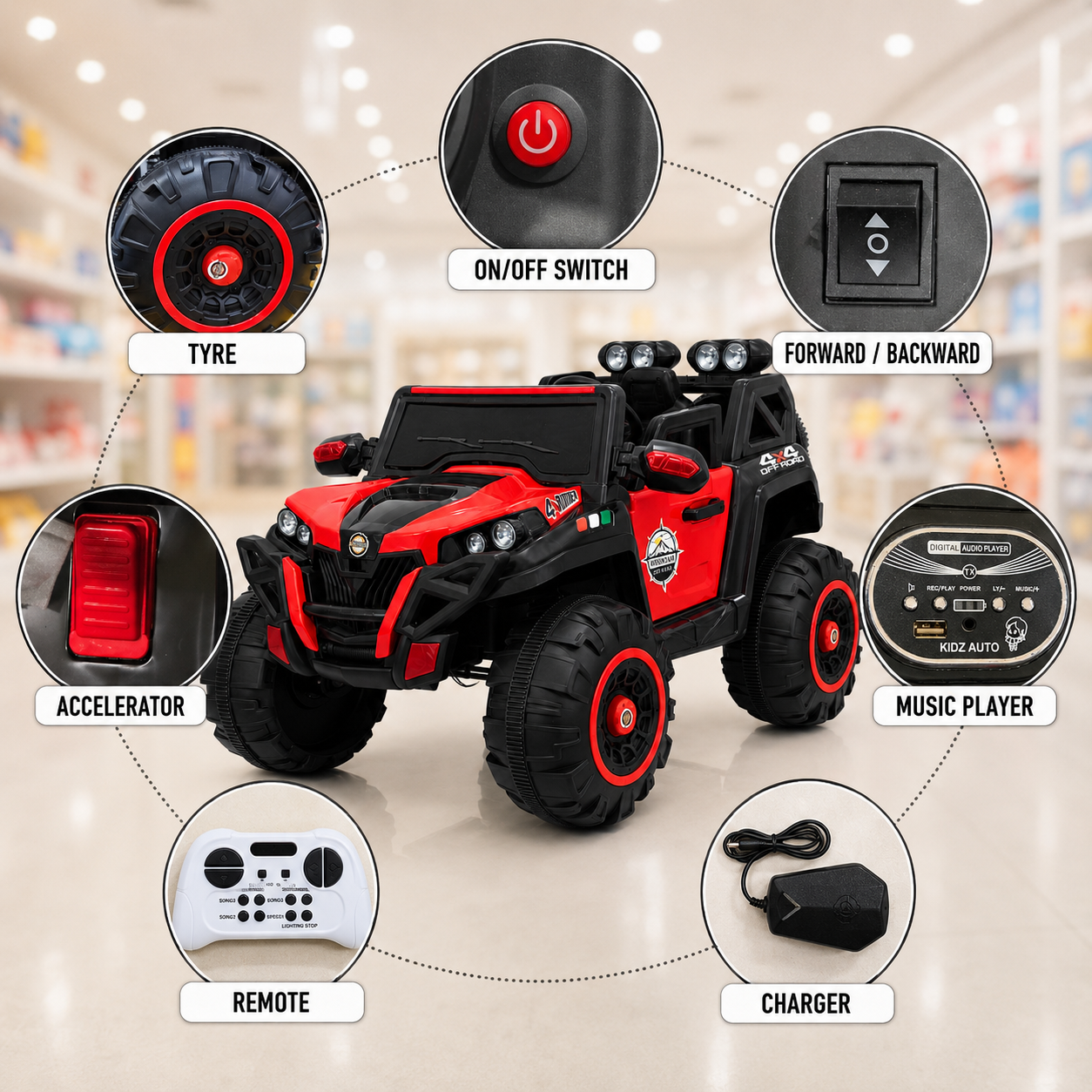 Kids Electric Ride-On SUV Car 2188 12V Battery Operated