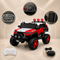Kids Electric Ride-On SUV Car KAB-J2100 12V 4×4 – Two-Seater with Parental Remote, Bluetooth Music, LED Lights & USB/Aux for Kids 3–8 Years