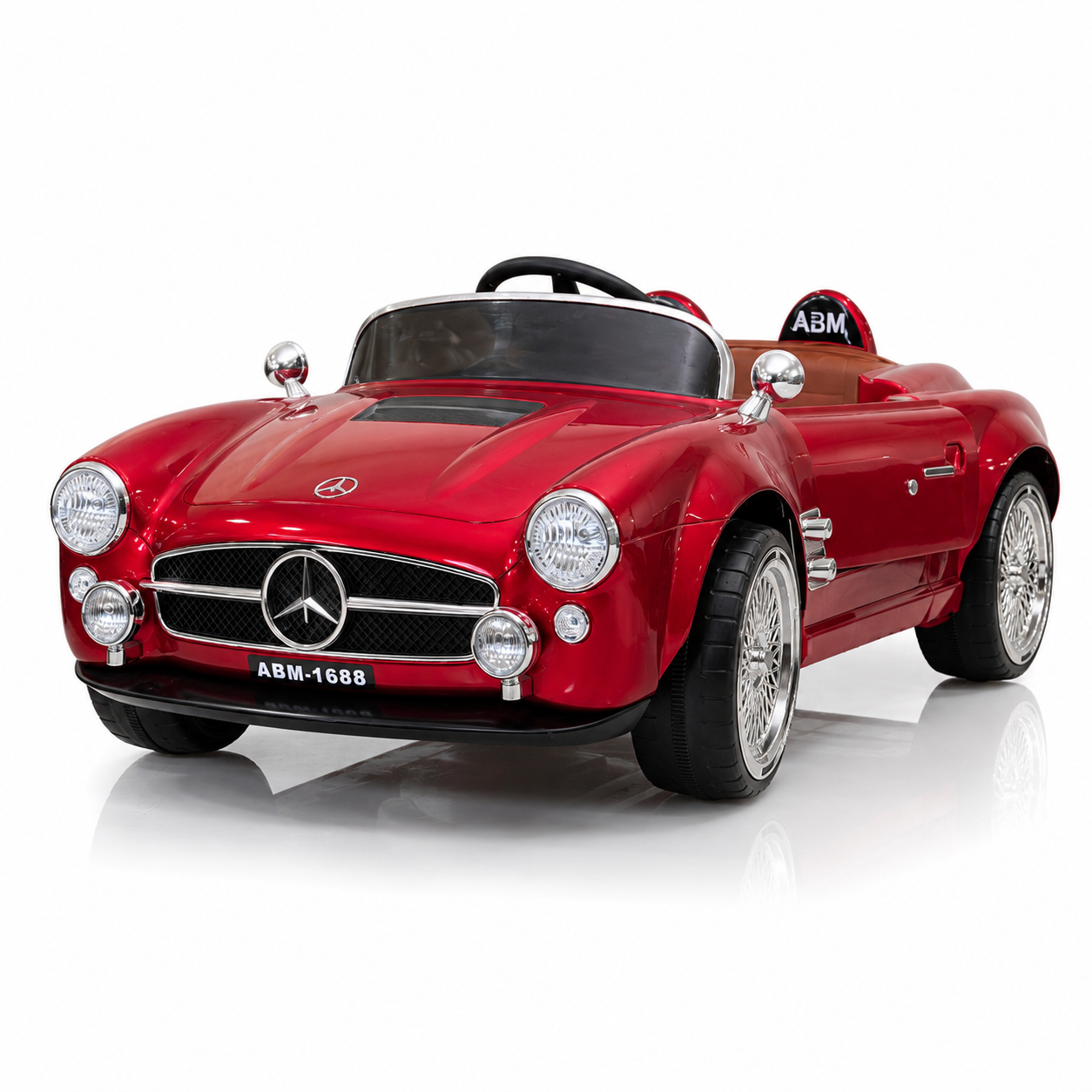 Vintage-Style Kids Ride-On Sports Car with Parental Remote