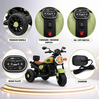 Retro Roadster 100 Kids Electric Ride-On Bike