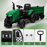 Kids Ride-On Electric Tractor 24V Tractor-Trolly-Big with Trailer & Remote Control
