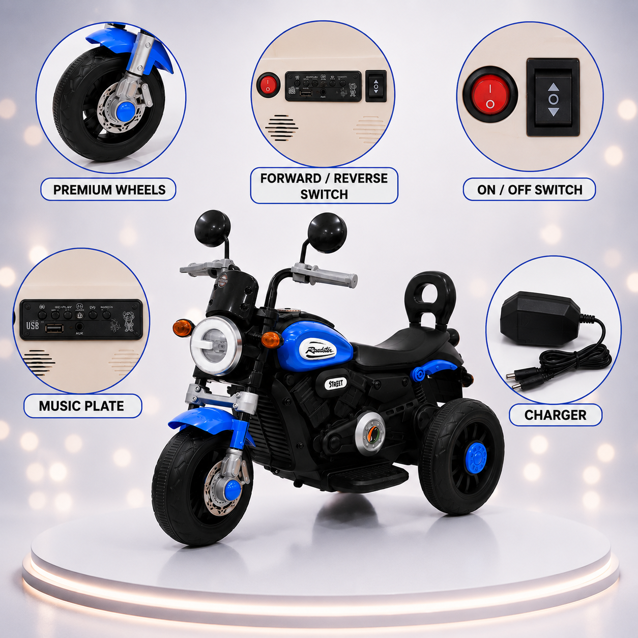 Apex Rider 1500 Kids Electric Ride-On Bike