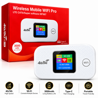 4G Pocket WiFi Router with SIM Slot | 5G SIM Supported – Carry-Anywhere All SIM Hotspot with Colour Screen, 3000mAh Battery & Up to 150Mbps for Travel, Laptop & Work From Home (White)