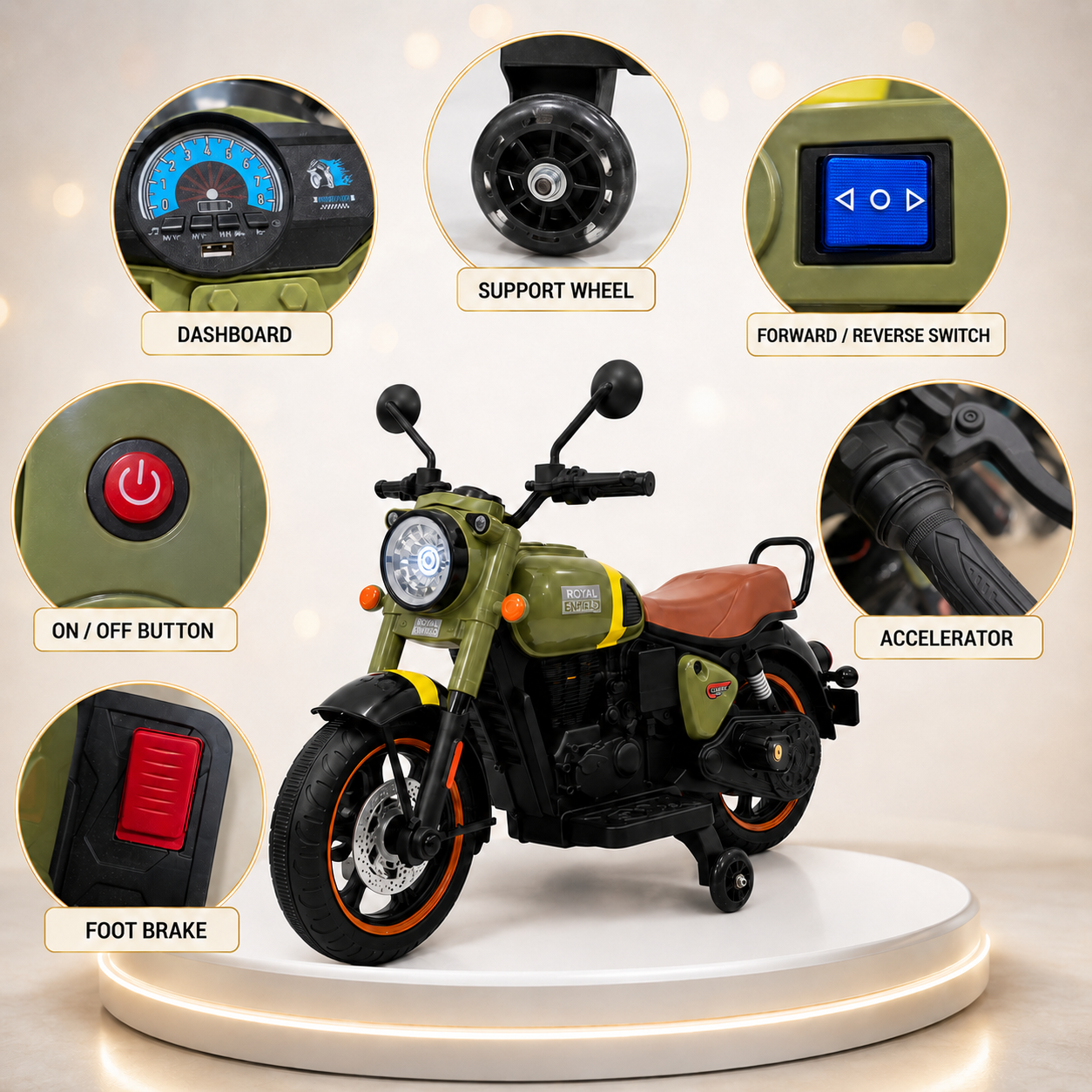 Heritage Cruiser 500 Kids Electric Ride-On Bike