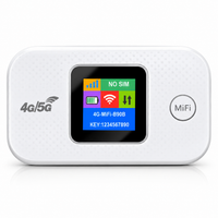 4G Pocket WiFi Router with SIM Slot | 5G SIM Supported – Carry-Anywhere All SIM Hotspot with Colour Screen, 3000mAh Battery & Up to 150Mbps for Travel, Laptop & Work From Home (White)
