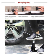 Foot Air Pump with Pressure Gauge