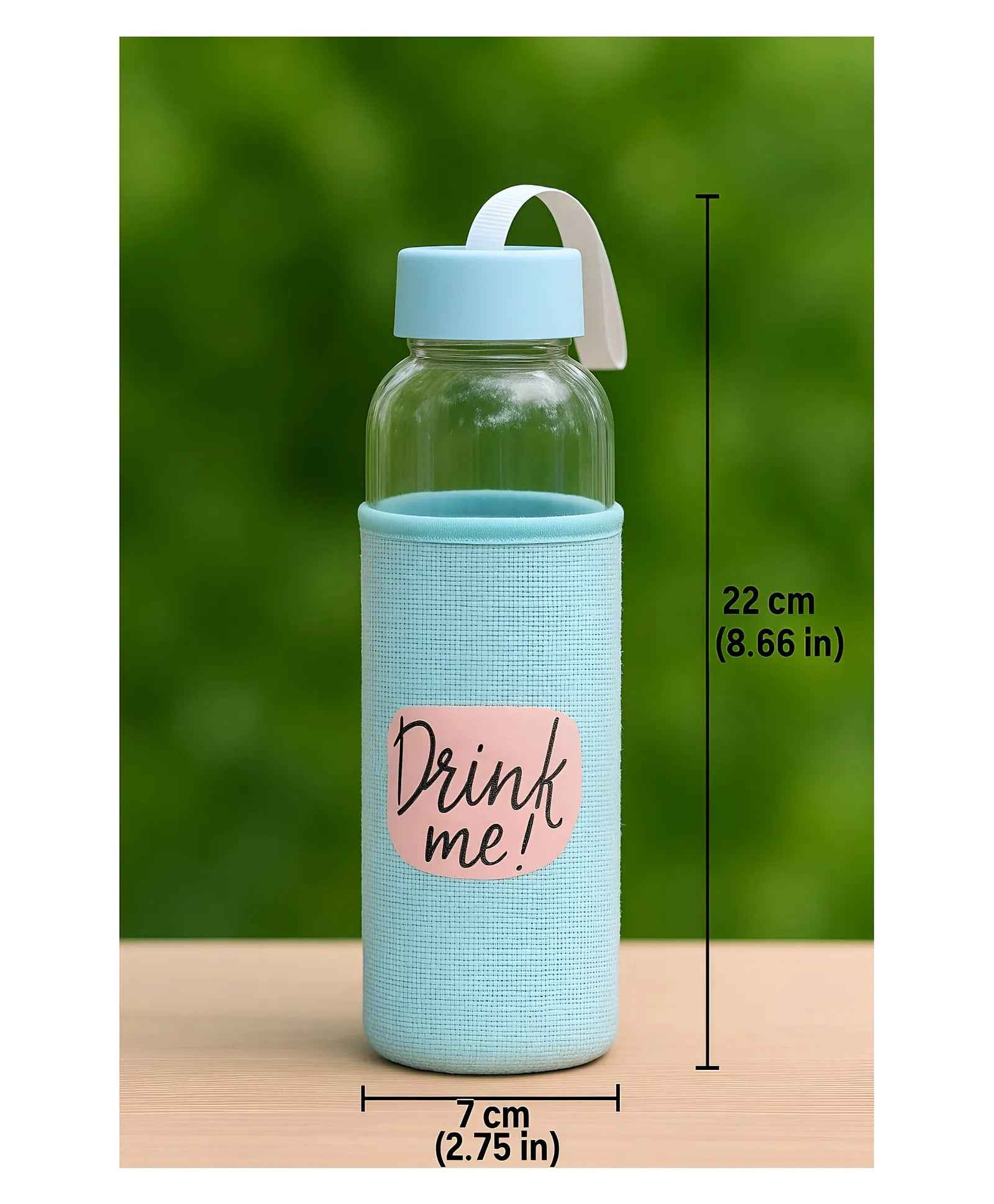 Glass Water Bottle 750ml