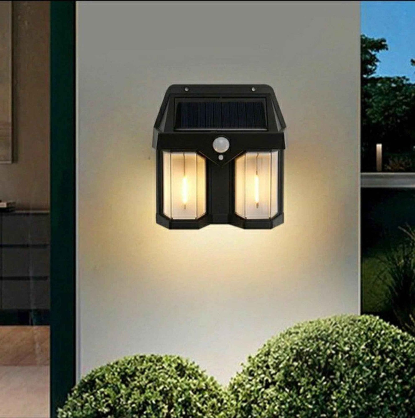 Title: Solar Wall Lamp MZ M994 – Motion Sensor Dual LED Outdoor Light, Wire-Free & Weatherproof with Dusk-to-Dawn Charging