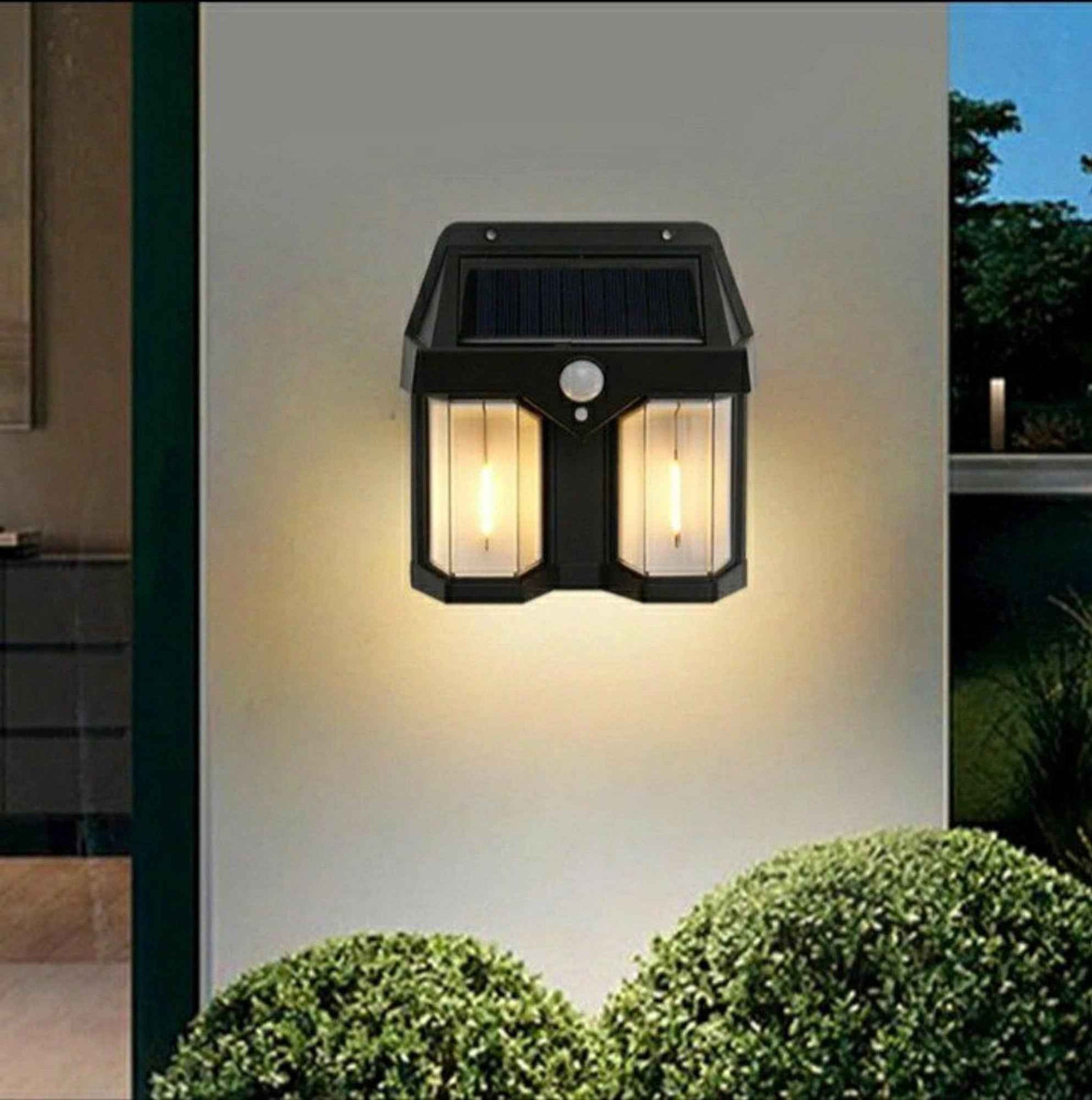 Title: Solar Wall Lamp MZ M994 – Motion Sensor Dual LED Outdoor Light, Wire-Free & Weatherproof with Dusk-to-Dawn Charging
