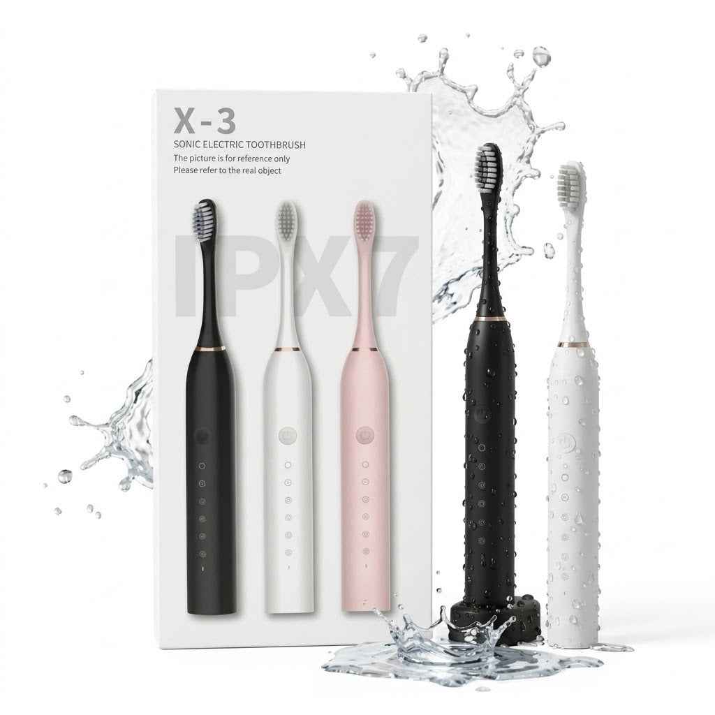 Sonic Electric Toothbrush X-3 – 5 Cleaning Modes for Plaque, Whitening & Sensitive Teeth