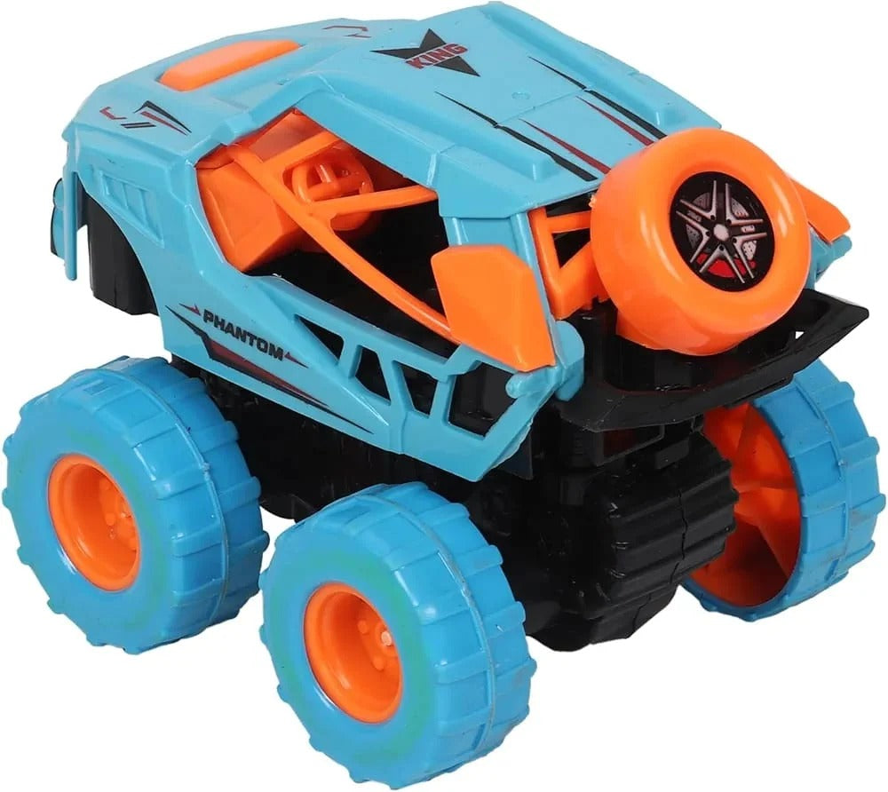 Cobbler Car Alloy Material For Kids – Friction Powered Monster Truck Toy with Big Off-Road Wheels & Push and Go Action, No Batteries Needed for Kids 3+