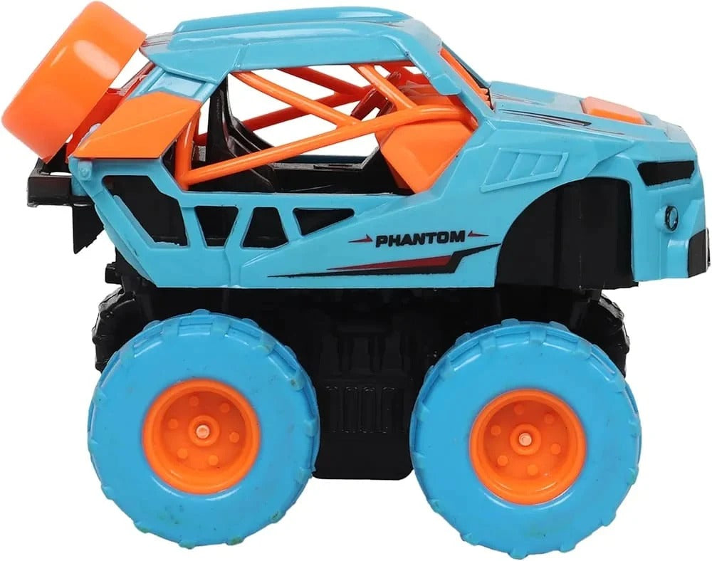 Cobbler Car Alloy Material For Kids – Friction Powered Monster Truck Toy with Big Off-Road Wheels & Push and Go Action, No Batteries Needed for Kids 3+