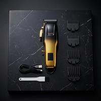 KEMEII Cordless Hair Clipper Gold & Black Edition