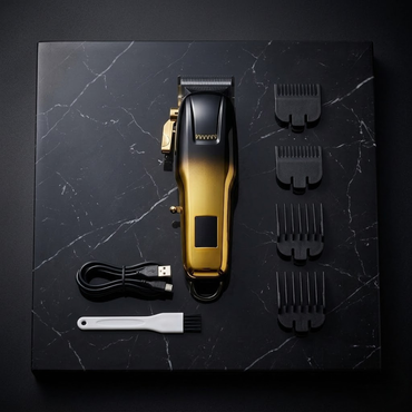 KEMEII Cordless Hair Clipper Gold & Black Edition