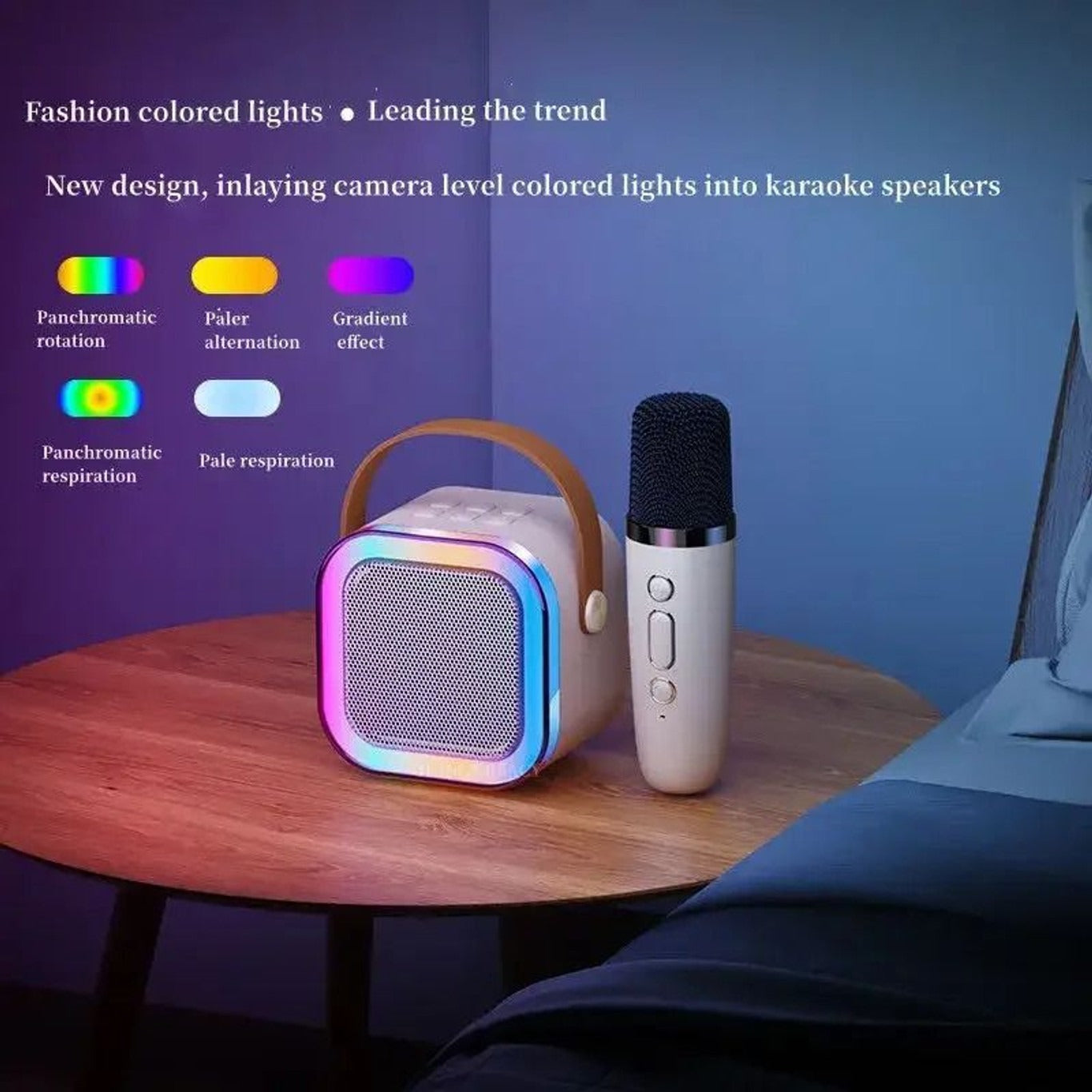Portable Bluetooth Karaoke Speaker with Wireless Microphone
