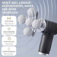 Title: Massage Gun FG23 9-in-1 Deep Tissue Percussion Massager – Cordless Full Body Muscle Recovery Gun with 9 Interchangeable Heads, 6 Speed Levels & Dual Battery for Neck, Back, Legs & Feet