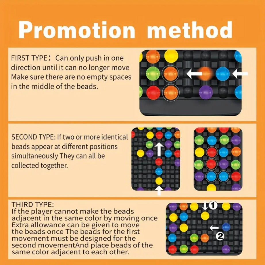 Rainbow Beads Color-Matching Puzzle Game