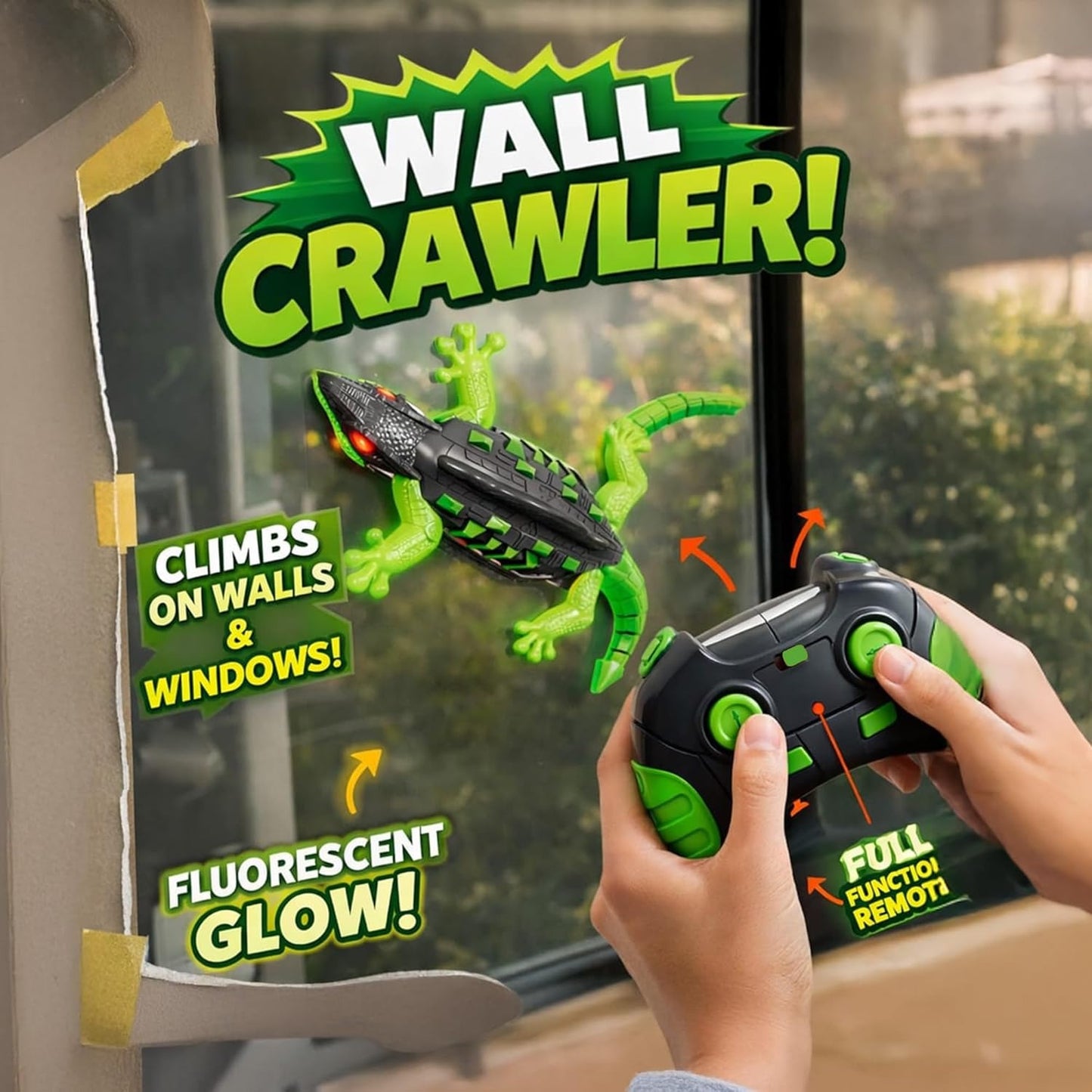 Remote Control Wall Climbing Gecko Toy