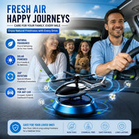 Solar Rotating Car Air Freshener Diffuser